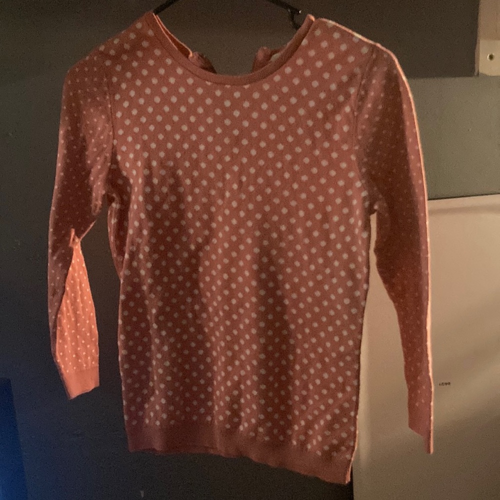 Pink polka dot sweater
